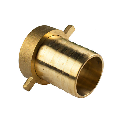 Threaded Hose Nut &amp; Tail fitting - Brass