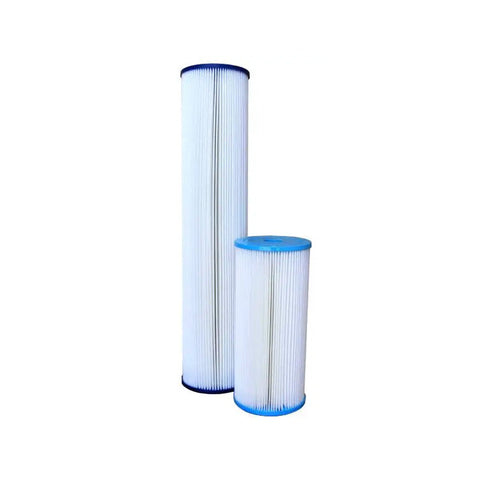 Watermart 20" WCSP Pleated Polyester Sediment Cartridge, 4.5" Large Diameter, 0.35 micron
