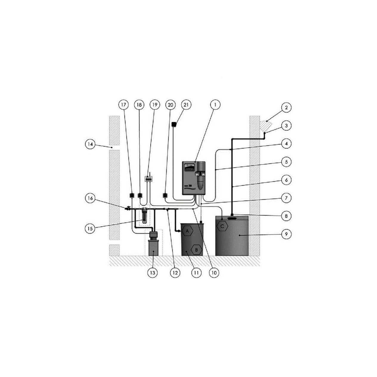 Gaffey Hyprolyser iSEC Modular 30 g/h Electro-Chlorination System (240V)