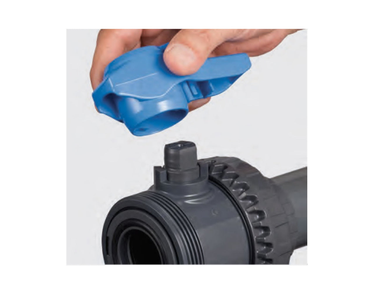 FIP 15 mm (DN15), Easyfit VEEFV 2-Way PVC-U Ball Valve, EPDM Seals, BSP Threaded Connections