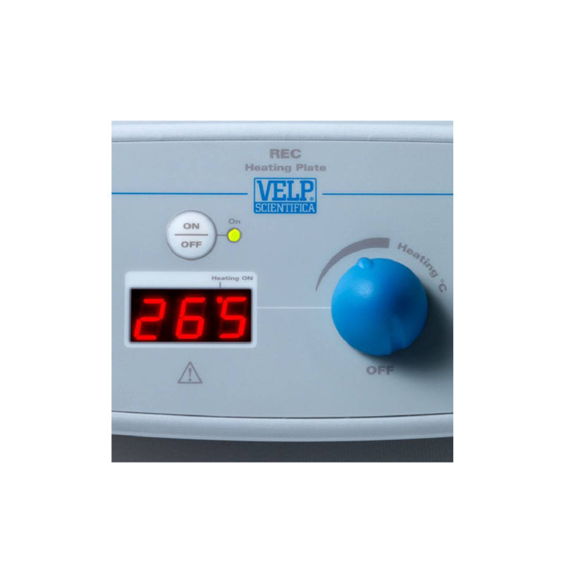 REC Digital Ceramic Hot Plate - VELP, rated for room temperature to 550 °C - Parkway Process Solutions