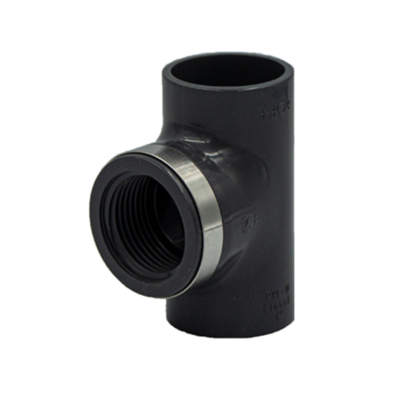 PVC-U Threaded Adapter Tee 90 (Socket x BSP-F)