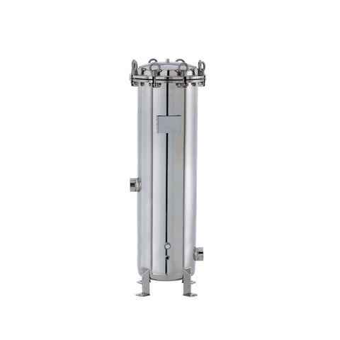 Watermart 40" Stainless Steel Cluster Filter Housing, 7 Cartridge, 316LSS, Qic-Lock, 2" BSPT Inlet/Outlet, 150PSI