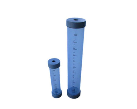 Grundfos Calibration Cylinder, 500 mL Clear PVC Tube with threaded port at both ends - Parkway Process Solutions