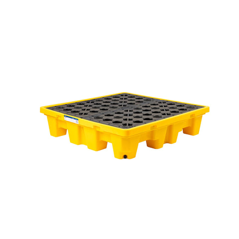 Pratt 1235 4-Drum Spill Pallet — Heavy-Duty Chemical Spill Containment