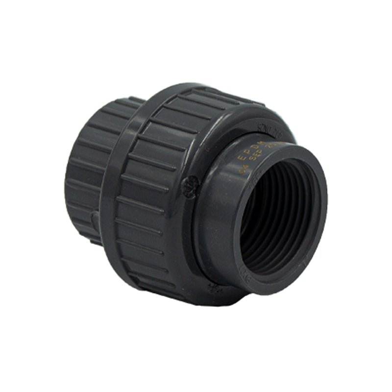 Fischer Sch80 PVCU 32mm 1.25″ Threaded Union (BSPF x BSPF)