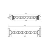 SK-Series 50mm UPVC Socket End, Transparent Static Mixer