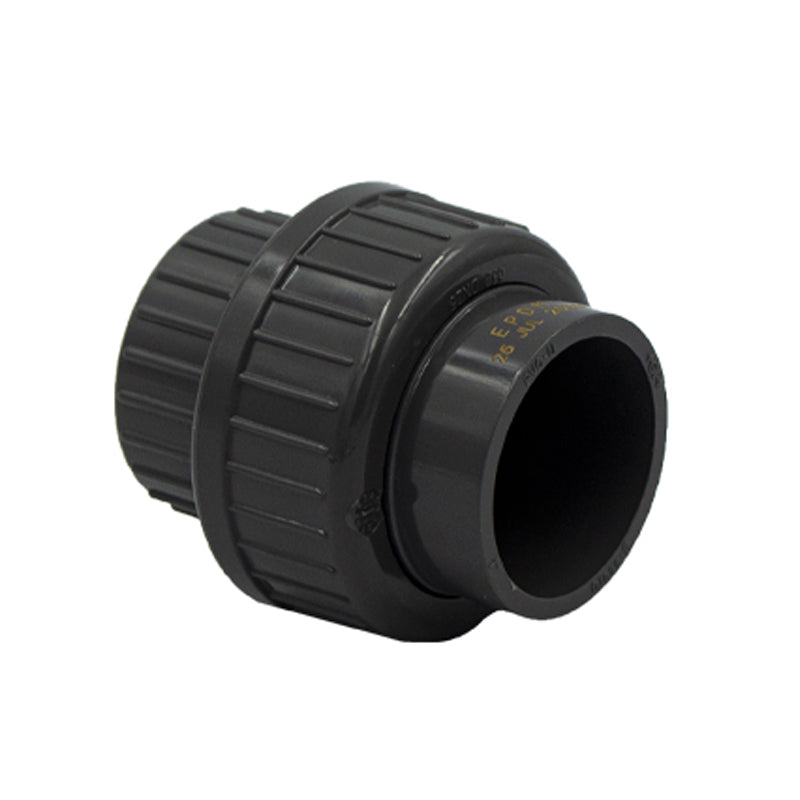 Georg Fischer 40mm - 1.5″, Type 721 511, Threaded Adapter Union (Socket x BSP-F), Sch 80, PVC-U