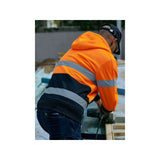 Bisley BK6988T Taped Hi-Vis Zip Fleece Hoodie with Sherpa Lining