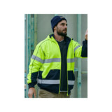 Bisley BK6988T Taped Hi-Vis Zip Fleece Hoodie with Sherpa Lining