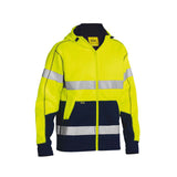 Bisley BK6988T Taped Hi-Vis Zip Fleece Hoodie with Sherpa Lining