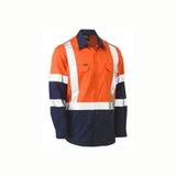 Bisley BS6696XT X Taped Biomotion Two Tone Hi Vis Lightweight Drill Shirt