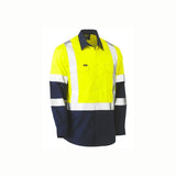 Bisley BS6696XT X Taped Biomotion Two Tone Hi Vis Lightweight Drill Shirt