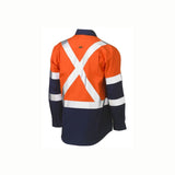 Bisley BS6696XT X Taped Biomotion Two Tone Hi Vis Lightweight Drill Shirt