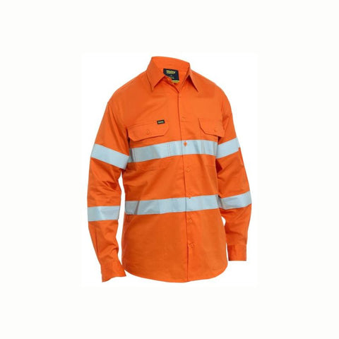 Bisley BS6698T Taped Hi Vis Cool Lightweight Drill Shirt