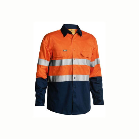 Bisley BS6896EP Taped Hi Vis Cool Lightweight Shirt (5X Embroidery Pack)