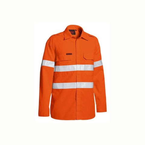 Bisley BS8238T TenCate Tecasafe® Plus 480 Taped Hi Vis Lightweight FR Vented Shirt