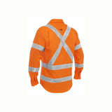 Bisley BSC6166XT X Taped Closed Front Hi Vis Cool Lightweight Drill Shirt