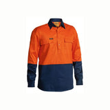 Bisley BSC6267 Hi Vis Closed Front Drill Shirt