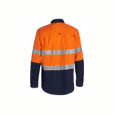 Bisley BSC6415T X Airflow™ Closed Front Taped Hi Vis Ripstop Shirt