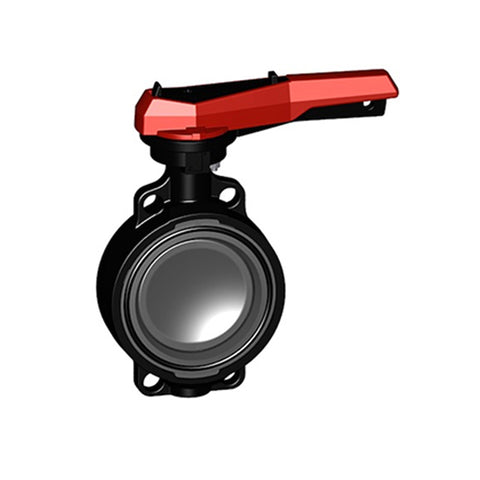 Georg Fischer 50mm, EPDM Wafer Butterfly Valve Type 567 (Hand Lever) , Sch 80, PVC-U