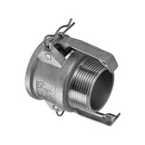 Camlock Coupling, 316 Stainless Steel, 100 mm Type B, Female Camlock x 4" Male BSP