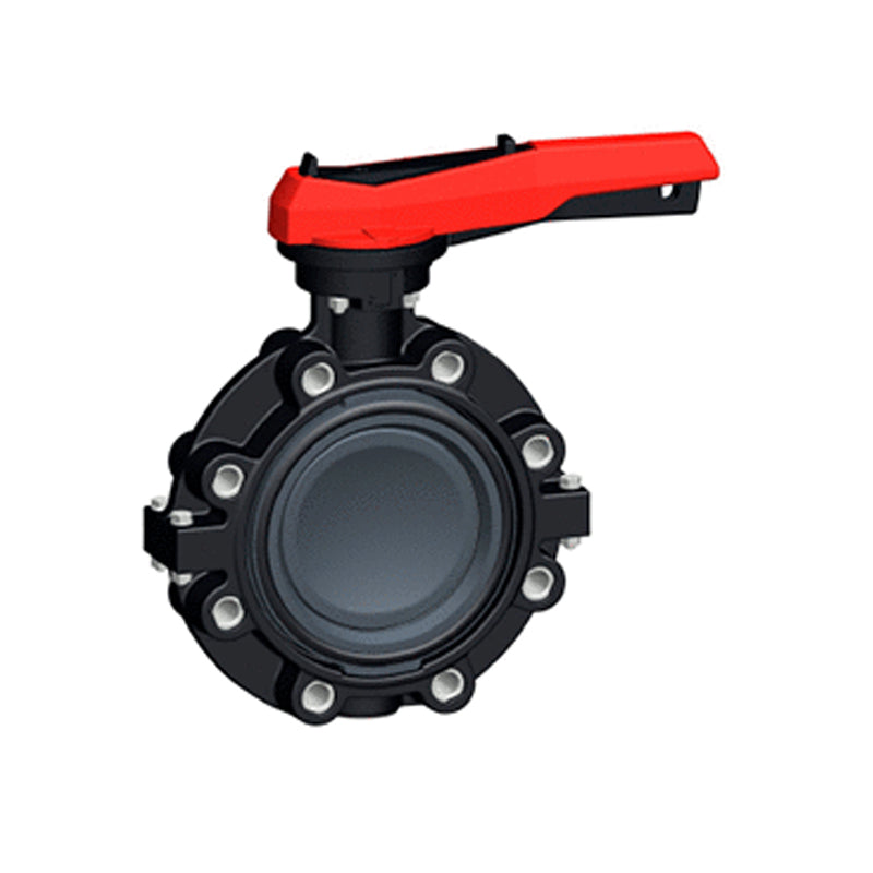 Fischer FPM Lugged Butterfly Valve Type 578 Sch 80, PVCU
