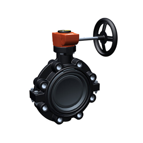 Georg Fischer 50mm, EPDM Lugged Butterfly Valve Type 578 (Hand Wheel) , Sch 80, PVC-U