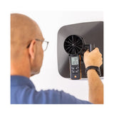 Testo 417 Set 2 Digital 100 mm Vane Anemometer Kit with Funnels & Flow Straightener