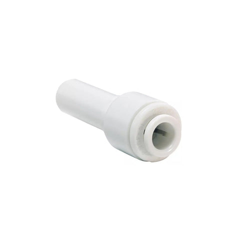John Guest 1/4" x 1/4" Acetal Barb Connector ( Superseal x Barb ) - White