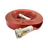 Sunnyflo Red 38 mm Layflat Hose Assembly with Type C & E Camlock Couplings