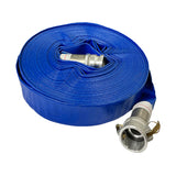 Sunnyflo Blue 50 mm Layflat Hose Assembly with Type C & E Camlock Couplings