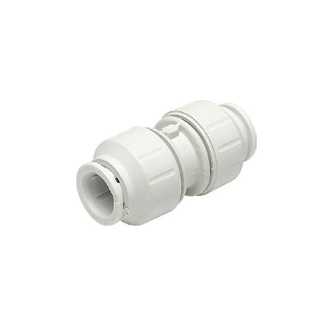 John Guest 15mm Equal Straight Connector - White