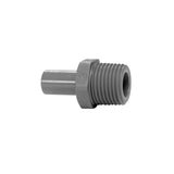 John Guest 1/4" x 1/4" Stem Adaptor (BSPT Thread) - Grey Acetal