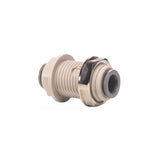 John Guest 1/4" x 6mm Reducing Bulkhead Connector - Grey Acetal