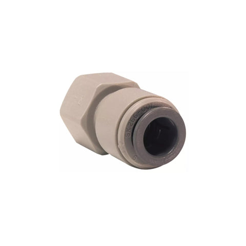 John Guest 3/8" x 1/2"-16 Female Adaptor – UNS Thread - Grey Acetal