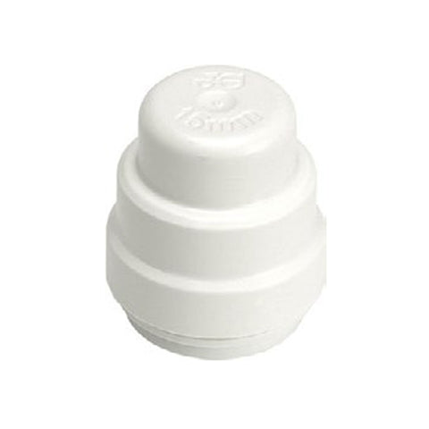 John Guest 15mm Stop End - White