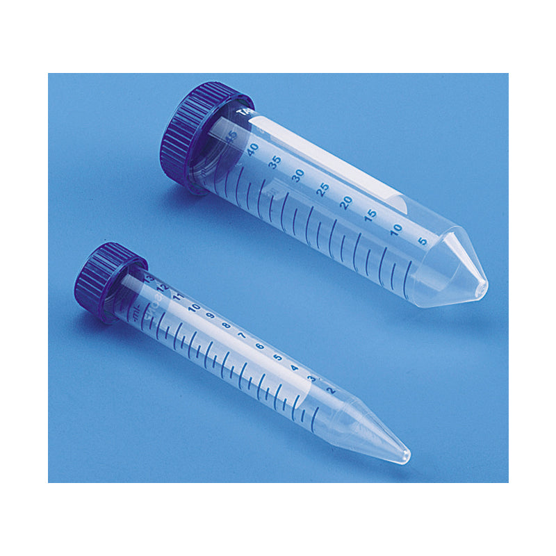 Tarsons 15 mL SPINWIN Clear Polypropylene Centrifuge Tubes with Lids - Pack of 25 - Parkway Process Solutions