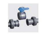 FIP 25 mm (DN25), Easyfit VEELV 2-Way PVC-U Ball Valve, EPDM Seals, Solvent Weld Connections