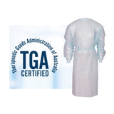 Disposable Level-2 Lab Gown (1 Pack), Water & Splash Resistant, TGA Approved, One-Size-Fits-All - Parkway Process Solutions