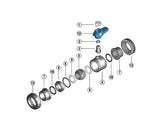 FIP 25 mm (DN25), Easyfit VEELV 2-Way PVC-U Ball Valve, EPDM Seals, Solvent Weld Connections