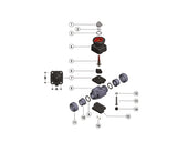 FIP 15 mm (DN15), DIALOCK DKDV PVC-U Diaphragm Valve, EPDM, Female Solvent Weld Connections