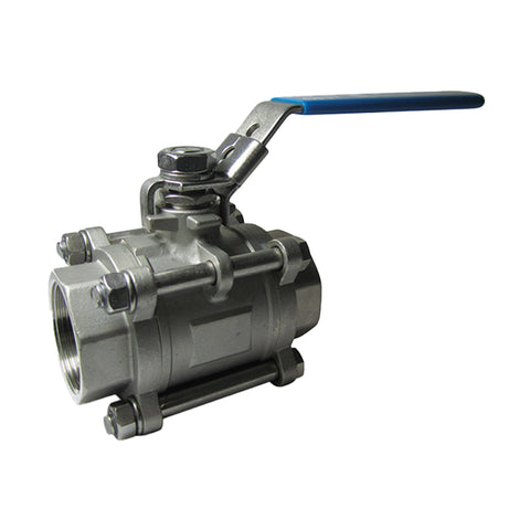 AVFI 100 mm (DN100) V3 (3 Piece) Ball Valve - Stainless Steel, Lever Operated