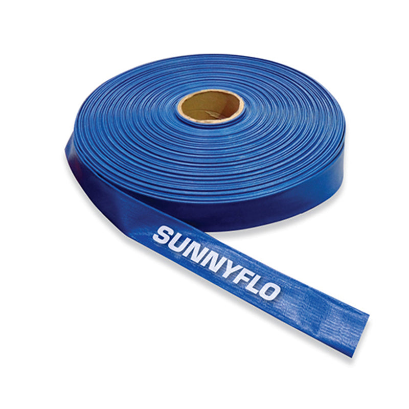 Sunnyflo Blue 50 mm Layflat Hose Assembly with Type C & E Camlock Couplings