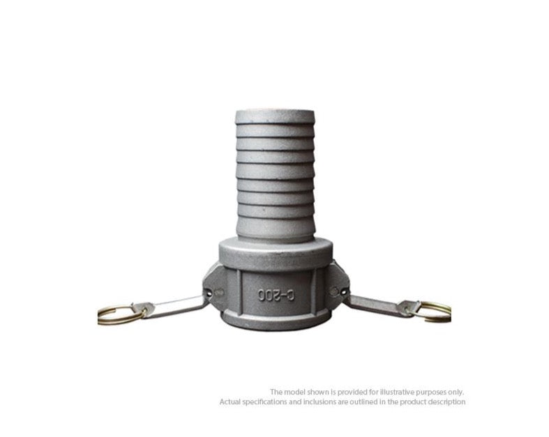 Sunnyflo Blue 102 mm Layflat Hose Assembly with Type C & E Camlock Couplings
