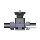 FIP 20 mm (DN20), DIALOCK DKULV PVC-U Diaphragm Valve, EPDM, Female Solvent Weld Connections