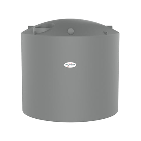 Polymaster 10,000 L PolyChoice Water Tank, Smooth Wall Round Tank (Colour: Monument)