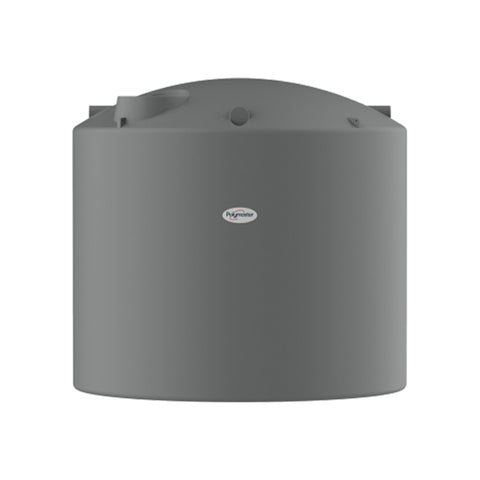 Polymaster 27,000 L PolyChoice Water Tank, Smooth Wall Round Tank (Colour: Monument)