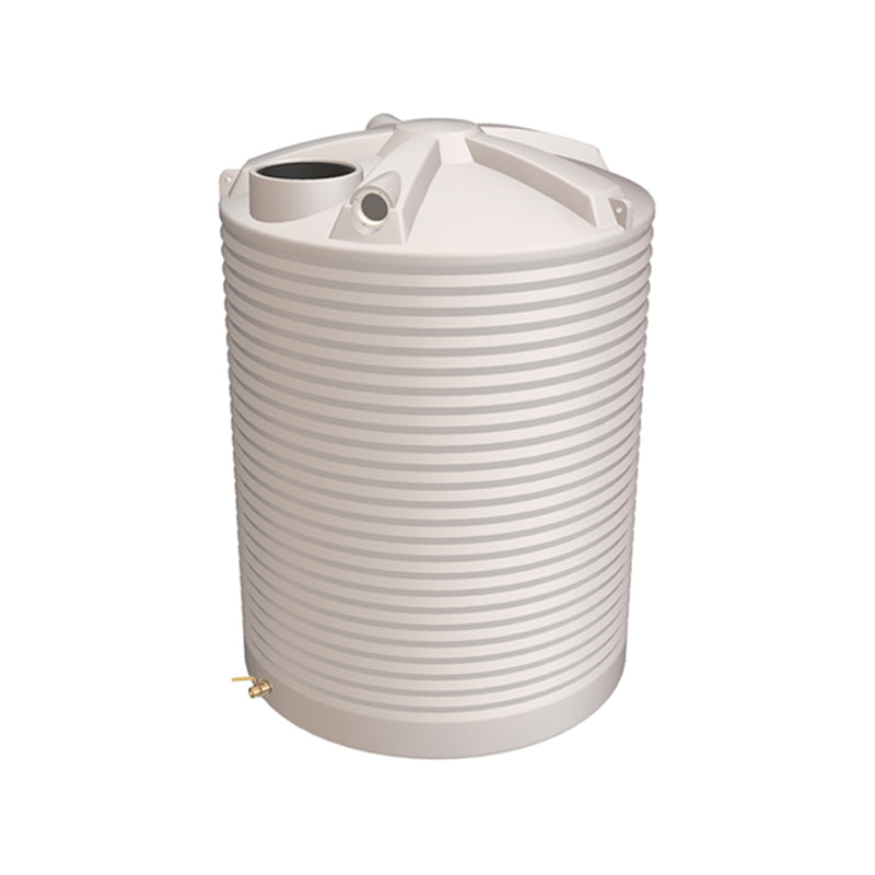 Polymaster RWT 3300 Litre Round Water Tank with Ball Valve | Australia