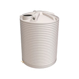 Polymaster RWT3300 Round Rainwater Tank 3,300 L (750 Gal) with Ball Valve, Colour: Paperbark